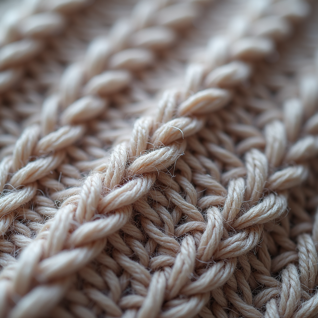 OrbitQuant W4A4 (FLUX): knitted wool sweater texture